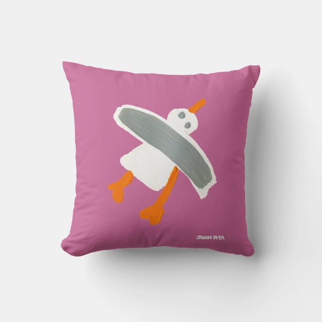 Art Pillow: John Dyer Seagull Cushion (Front)