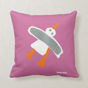 Art Pillow: John Dyer Seagull Cushion