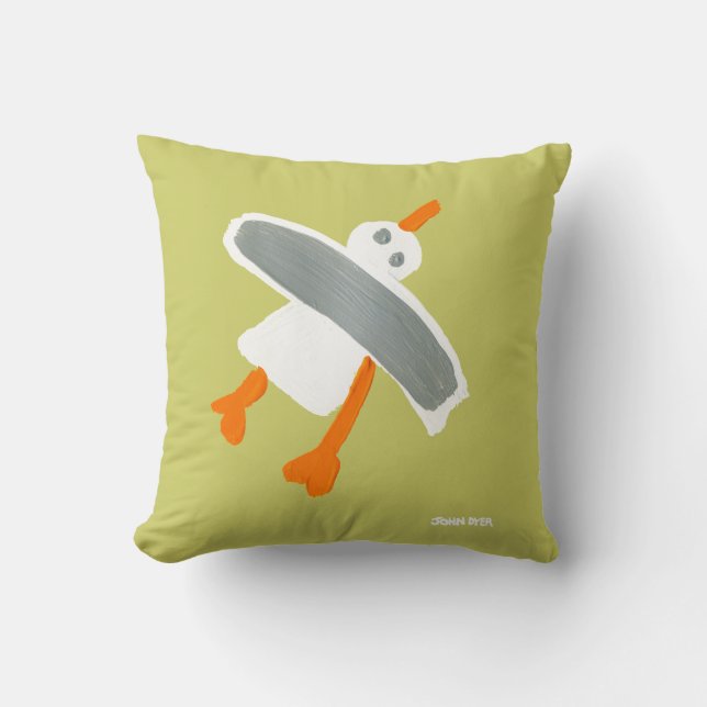 Art Pillow: John Dyer Seagull Cushion (Front)