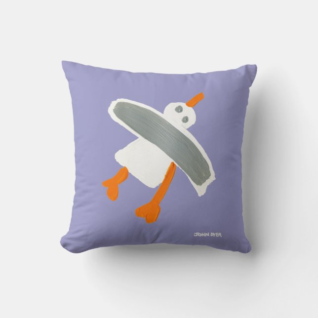 Art Pillow: John Dyer Seagull Cushion (Front)