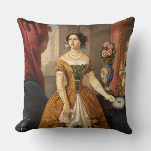 Art Portrait throw pillow