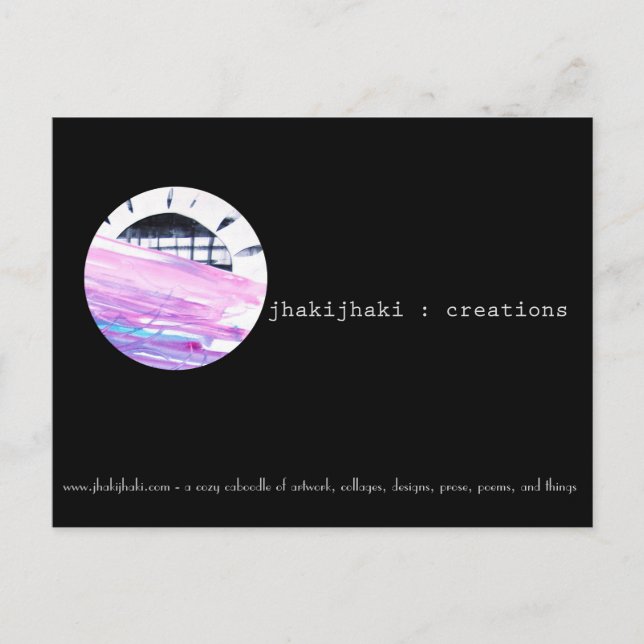 Art postcard, sunset from anywhere postcard (Front)