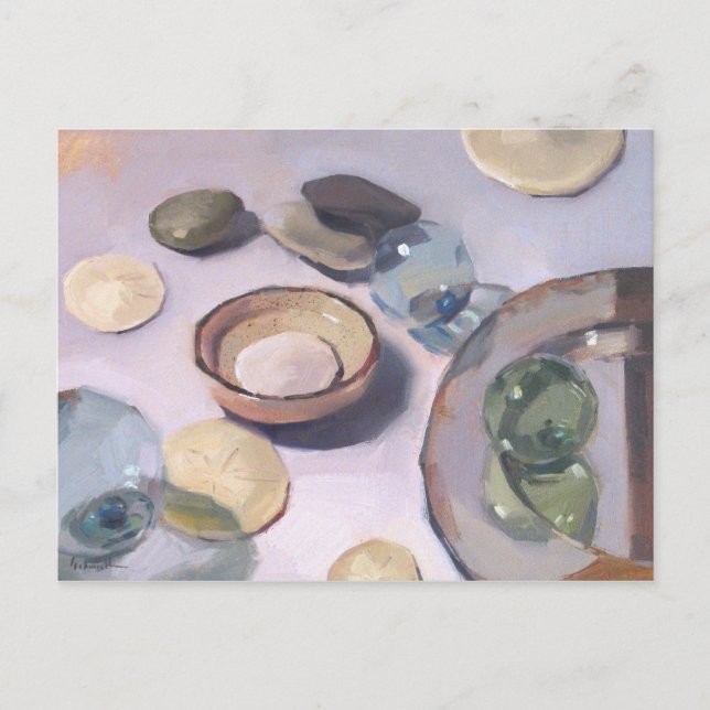 Art Postcard "The Mirror Plate" by Sarah Sedwick (Front)