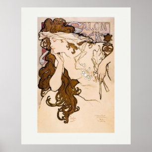 ART POSTER : ALPHONSE MARIA MUCHA : SALON DES CENT