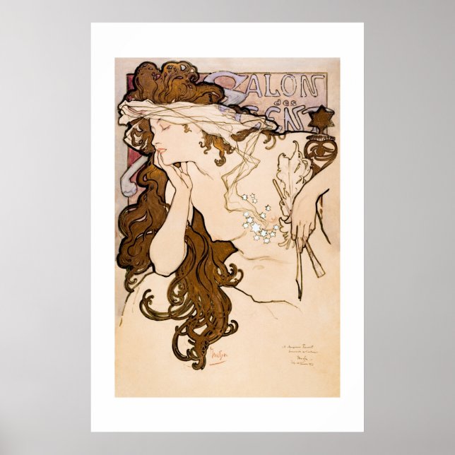 ART POSTER : ALPHONSE MARIA MUCHA : SALON DES CENT (Front)