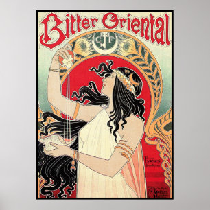 Art Poster: Art Nouveau - Bitter Oriental Poster