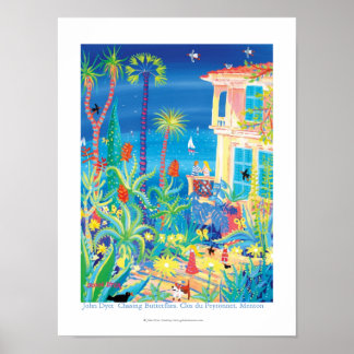 Art Poster: Chasing Butterflies, Clos du Peyronnet Poster