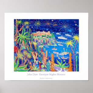 Art Poster: "Exotique Nights, Monaco" Poster