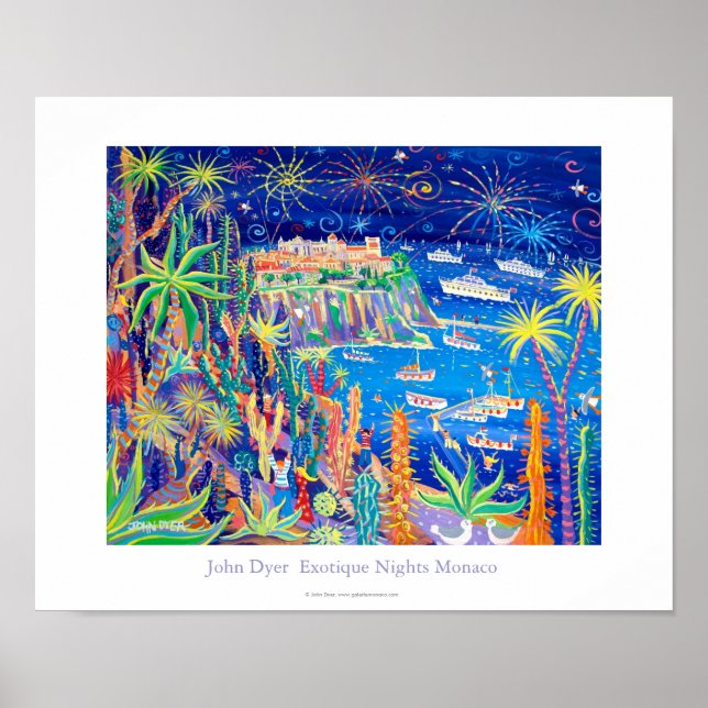 Art Poster: "Exotique Nights, Monaco" Poster (Front)