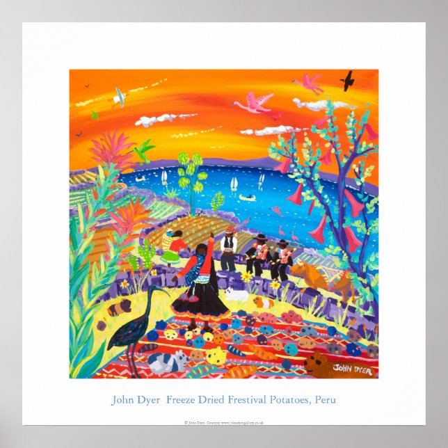 Art Poster: Festival Potatoes Isla Taquile Poster (Front)