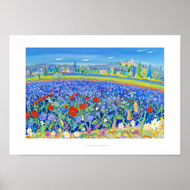 Art Poster: Flowers for Honey, Provence. Cairanne Poster (Front)