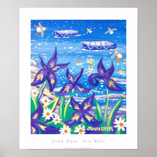 Art Poster: Iris Blue Poster (Front)