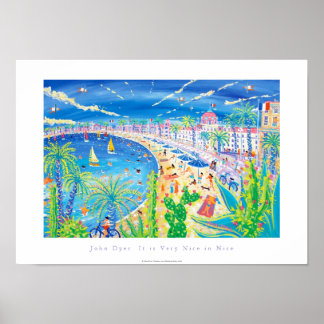 Art Poster: It is Very Nice in Nice, Côte d'Azur Poster