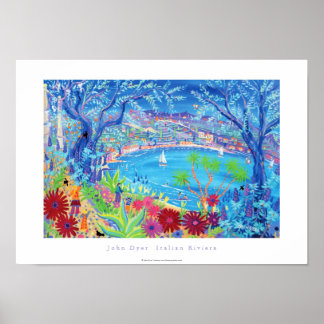 Art Poster: Italian Riviera, Liguria. Poster