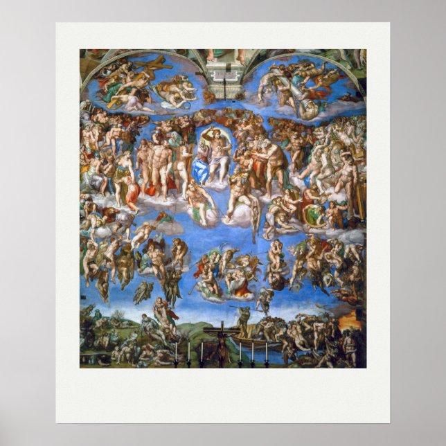 ART POSTER : MICHELANGELO : THE LAST JUDGMENT 1541 (Front)