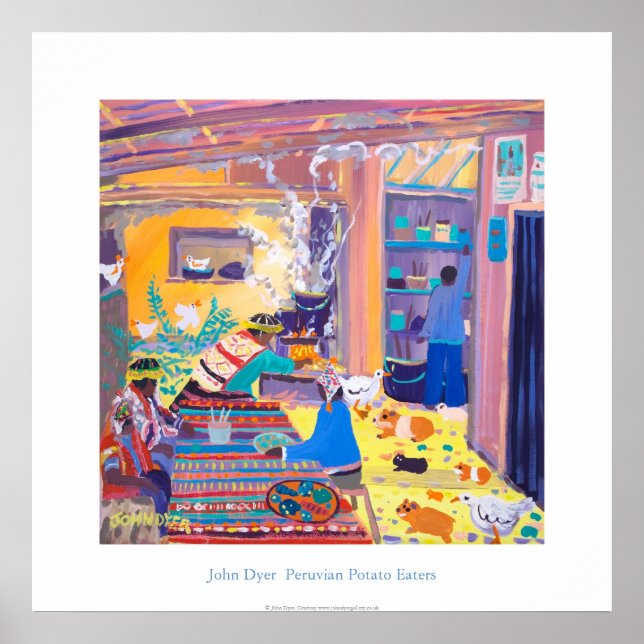 Art Poster: Peruvian Kitchen. Potato Poster (Front)