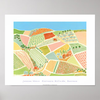Art Poster: Provence Hillside, Rasteau, France Poster