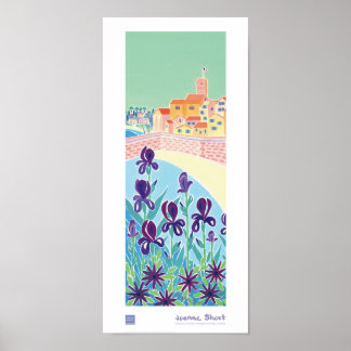 Art Poster: Purple Iris, Antibes, Côte d'Azur Poster