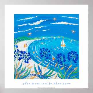 Art Poster: Scilly Blue View, Tresco Poster