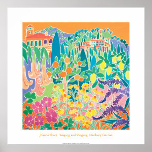 Art Poster: Singing and Zinging, Hanbury Garden Poster