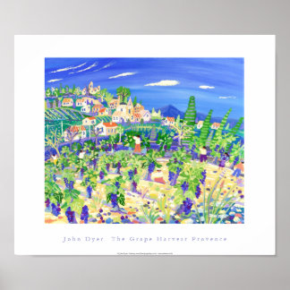 Art Poster: The Grape Harvest, Provence, Rastteau Poster