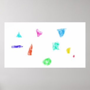 Art Potpourri  White Background Minimalism Poster