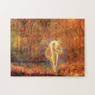 Art Print 35 Dame Autumn by John Atkinson Grimshaw Jigsaw Puzzle