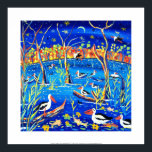 Art Print: Banrock Station Pelicans, Gums, Moon Poster<br><div class="desc">Artist John Dyer is one of the UK's best known and collected contemporary painters. His work is collected by the public, celebrities, public organizations and galleries. Born in 1968 his work explores the song of life and the essence of a subject. John lives and works from his studio in Falmouth,...</div>