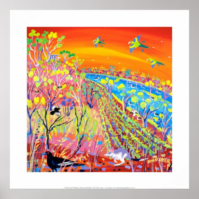 Art Print: Banrock Station Wetland Wildlife. Poster (Front)