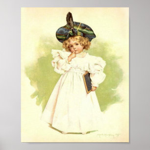 Art Print by Maud Humphrey Little School Days
