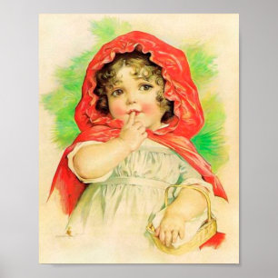 Art Print by Maud Humphrey Red Riding Hood