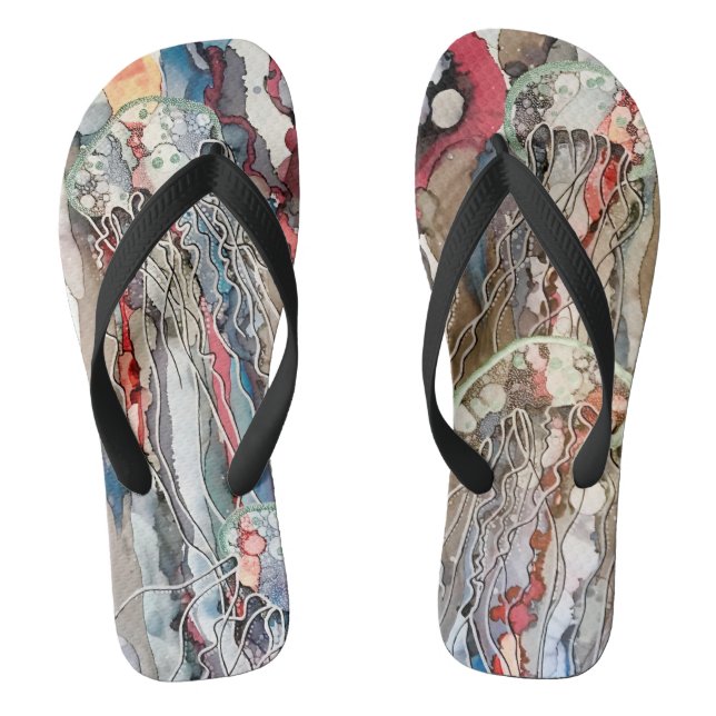 Art print flip flops. flip flops (Footbed)
