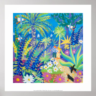 Art Print: Love under the Palms Abbey Garden Poster