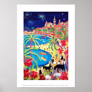 Art Print: Magical Mountain Music, Menton Poster