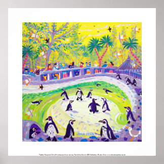 Art Print: Peckish Penguins Poster