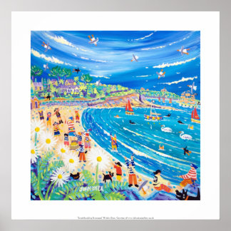 Art Print: Swashbuckling Swanpool, Cornwall Poster