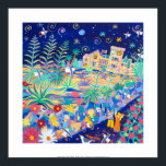 Art Print: Tropical Blue Night Tresco. Poster<br><div class="desc">Artist John Dyer is one of the UK's best known and collected contemporary painters. His work is collected by the public, celebrities, public organisations and galleries. Born in 1968 his work explores the song of life and the essence of a subject. John lives and works from his studio in Falmouth,...</div>