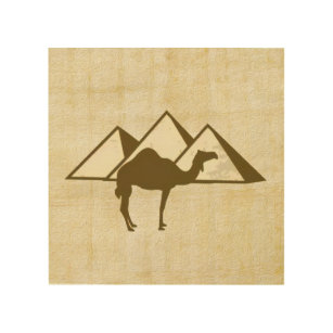 Art pyramids and camel 