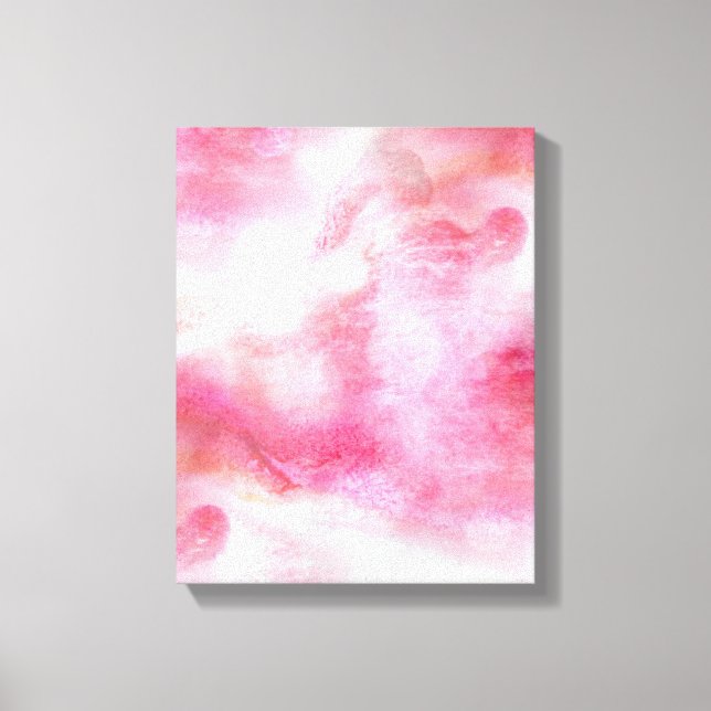 art red avant-garde background hand paint canvas print (Front)