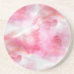 art red avant-garde background hand paint coaster