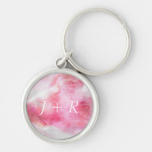 art red avant-garde background hand paint key ring