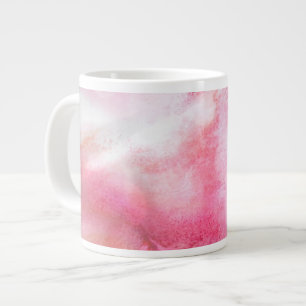 art red avant-garde background hand paint large coffee mug
