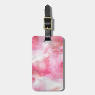 art red avant-garde background hand paint luggage tag