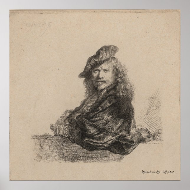 ART - REMBRANDT VAN RIJN - SELF PORTRAIT POSTER (Front)