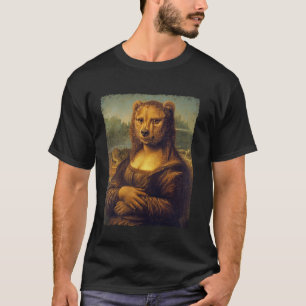 Art Renaissance Painting Funny Mona Lisa Bear T-Shirt