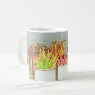 Art room pencil cups full of colour & potential