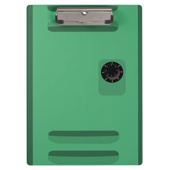 Art School Locker Fun Memories Cartoon  Clipboard (Front)