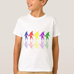 ART SCHOOL SQUATCH - Colourful Bigfoot Logo T-Shirt