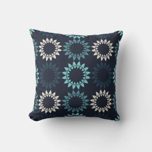 Art seamless pattern. Folk motif. Vintage geometri Cushion