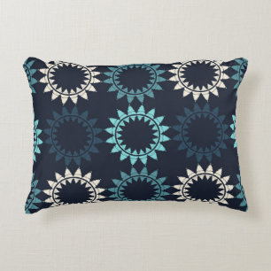 Art seamless pattern. Folk motif. Vintage geometri Decorative Cushion